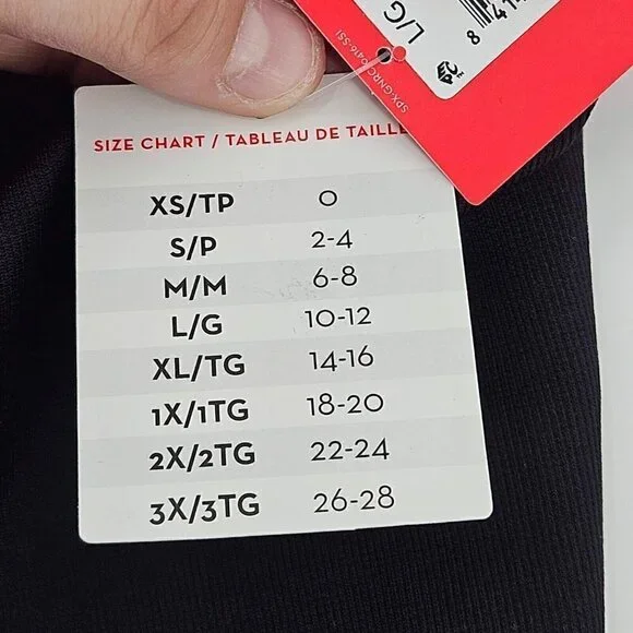 Spanx Cropped Lamn Leggings Black Women's Size L NEW High Rise Minimalist Lounge - Picture 8 of 12